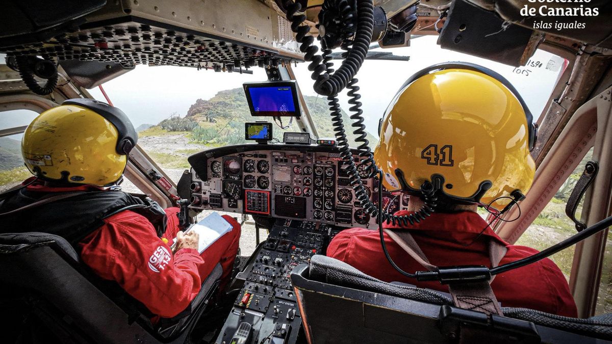 Rescatada en helicóptero una senderista tras sufrir una caída en Igueste