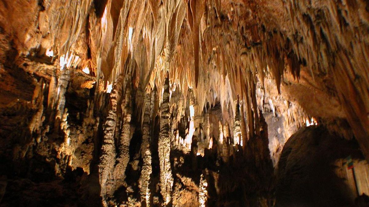 Estalactitas de la cueva