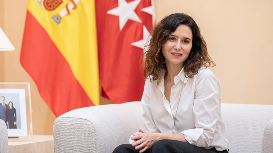 La presidenta de la Comunidad de Madrid, Isabel Díaz Ayuso,