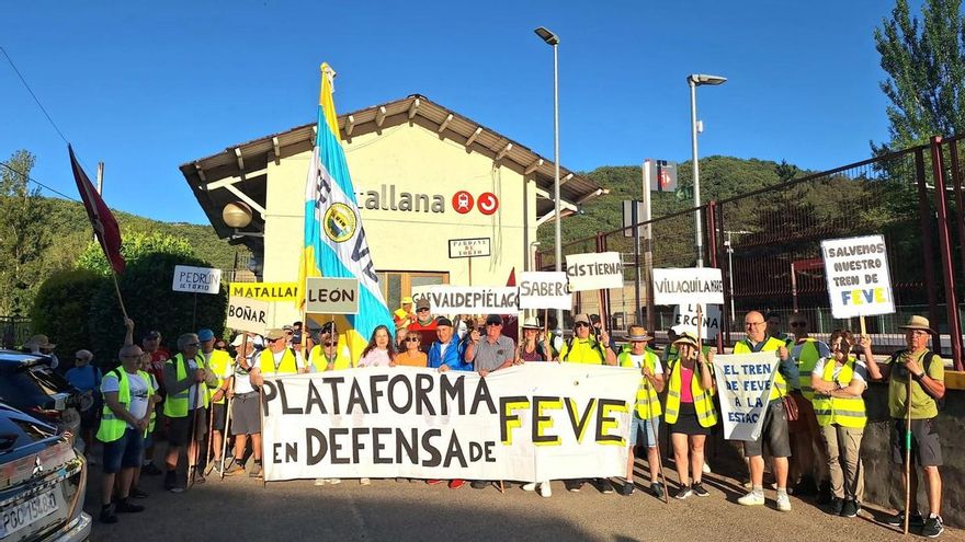 La protesta más grande en favor de una línea de Feve digna culmina este domingo en León