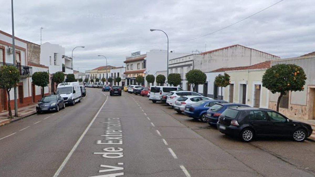 Avenida de Extremadura, en Talavera la Real (Badajoz)