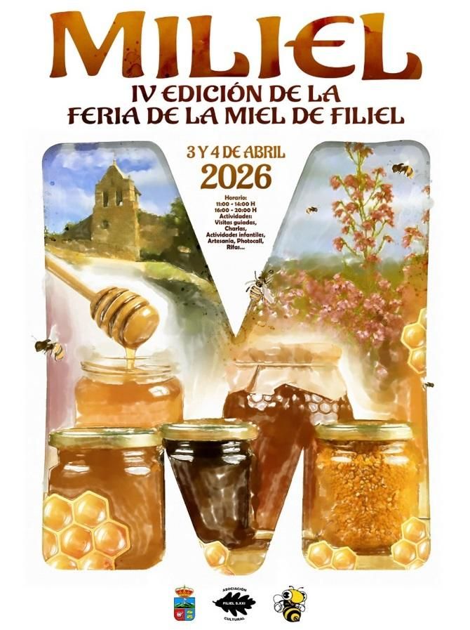 Cartel de la feria de la miel de Filiel.