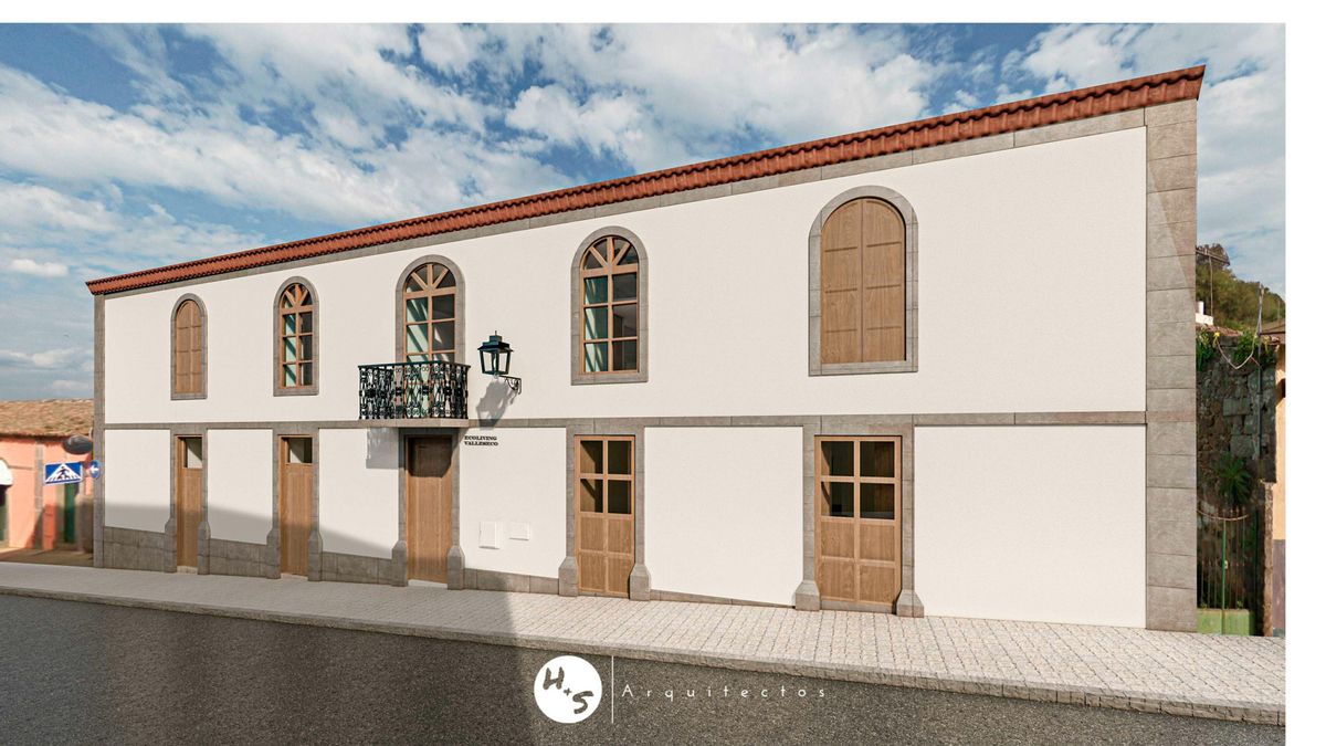 El edificio de Valleseco que se transformará en un alojamiento ''ecológico'' para nómadas digitales y turistas de naturaleza