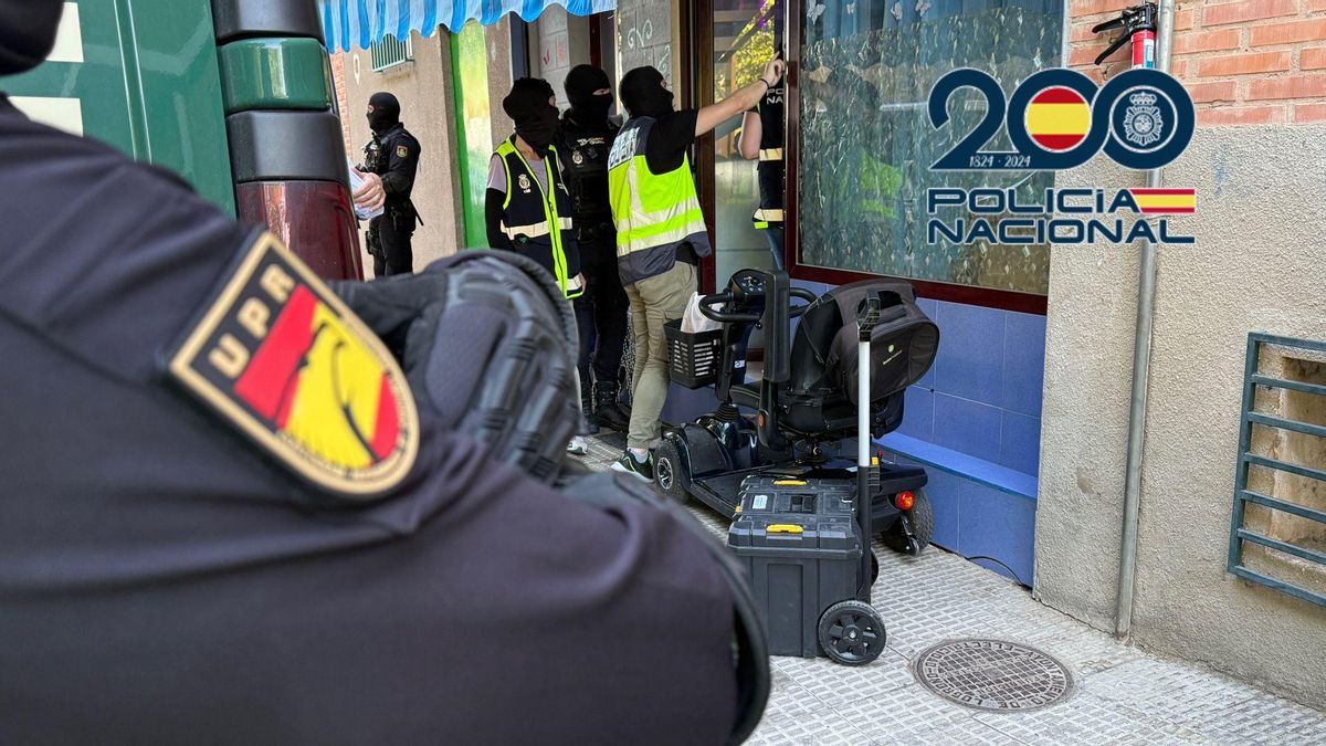 Intervención de la Policía Nacional en Logroño