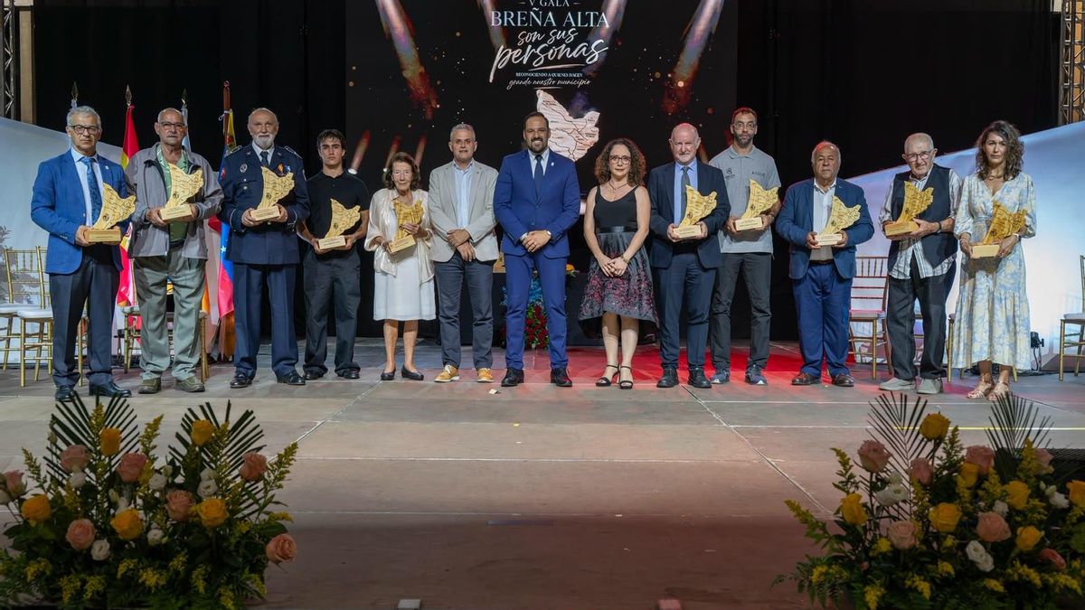 La gala ‘Breña Alta son sus personas’ reconoce a la ciudadanía que ha engrandecido al municipio