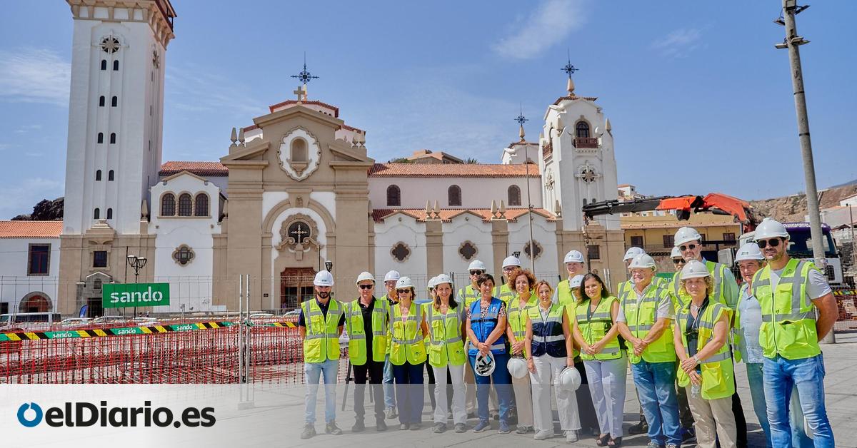 La obra en la plaza de la Patrona en Candelaria se alarga 36 meses y suma ya un sobrecoste de 4 millones