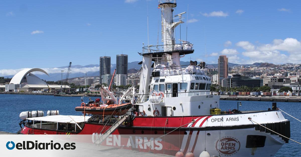 Abascal (Vox) pide hundir el barco solidario de rescate de migrantes Open Arms, atracado en Tenerife, y Clavijo le llama “fascista”