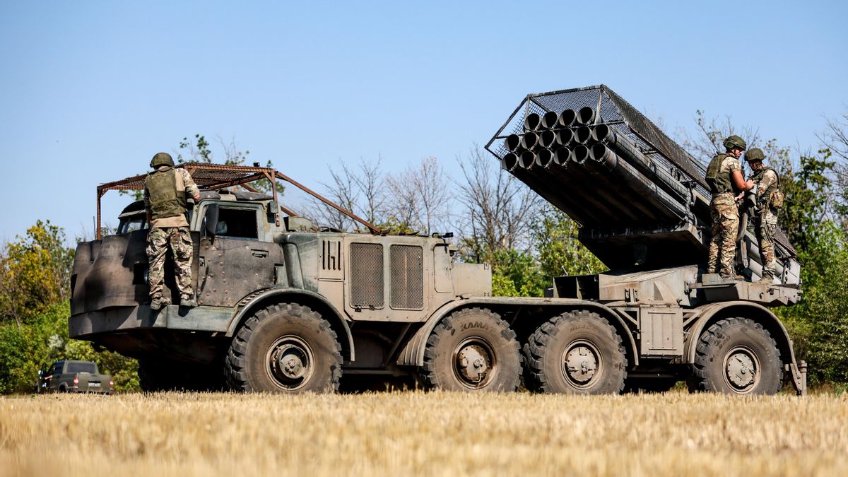 Soldados de la Brigada número 238 de Artillería del Grupo de Fuerzas Tsentr [Centro] de Rusia en Donetsk