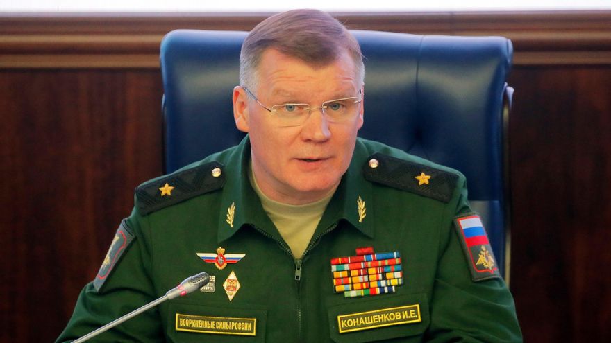 El portavoz del Ministerio de Defensa ruso, Ígor Konáshenkov, en una imagen de archivo. EFE/Maxim Shipenkov