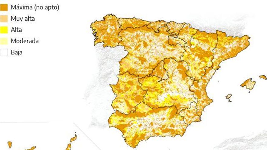 Zonificación para la implantación de energía eólica en España / MITECORD