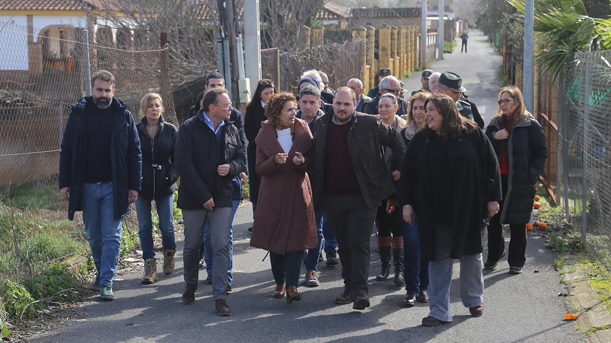 Visita de la vicepresidenta María Jesús Montero a Villafranca de Córdoba