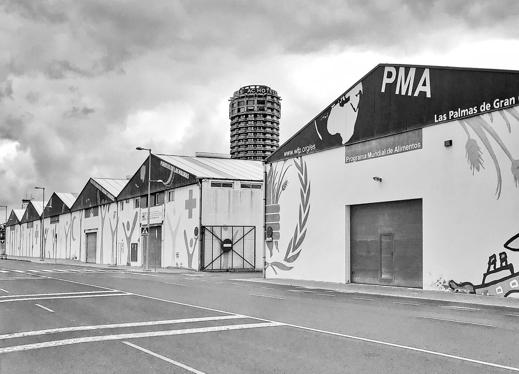 Naves Programa Mundial de Alimentos de la ONU en Puerto de la Luz