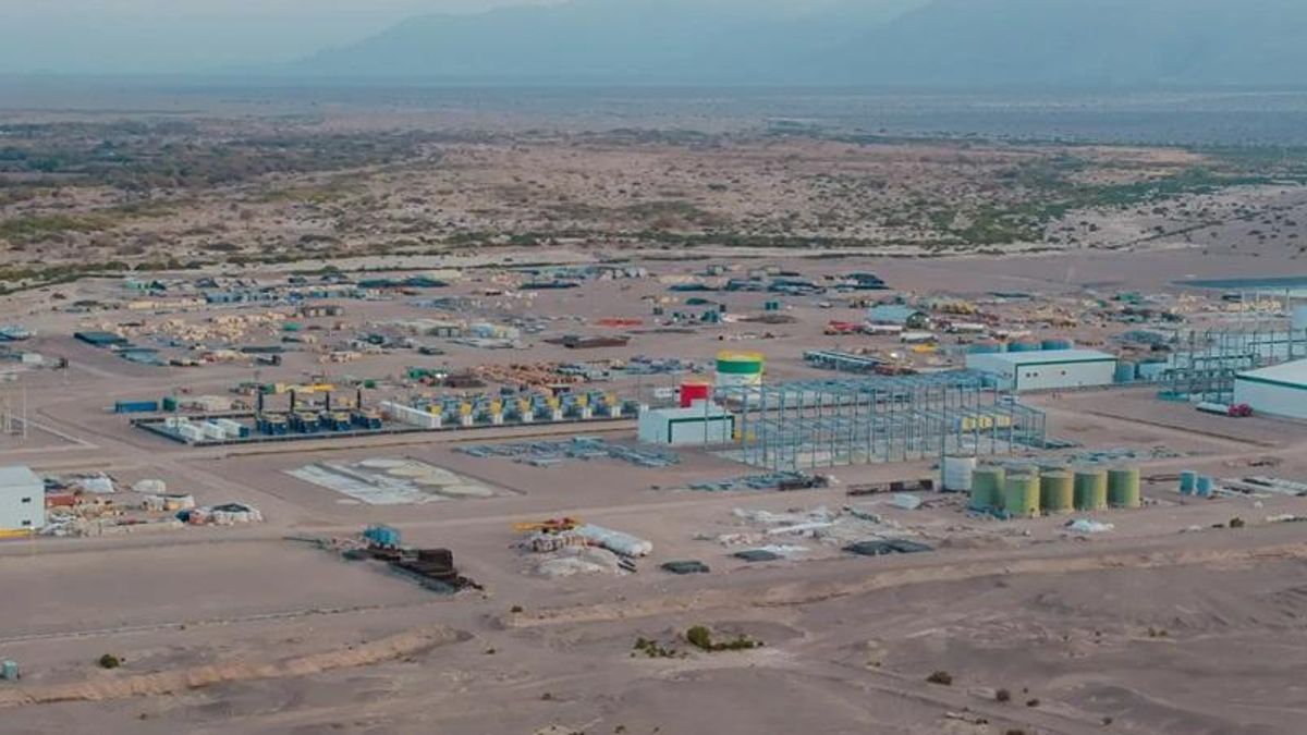 La planta de la empresa china Zijin-Liex en Fiambalá. Foto: cortesía Panorama Minero para Mongabay Latam