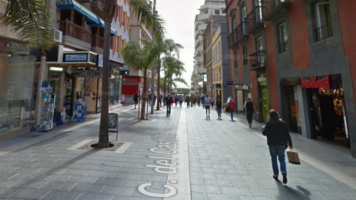Calle del Castillo, zona comercial de Santa Cruz de Tenerife.