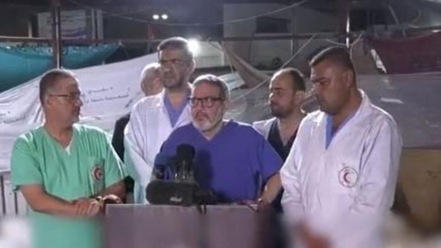 Captura rueda de prensa del Ministerio de Salud palestino