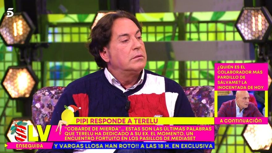 Pipi Estrada responde a Terelu, a la que tacha de "incoherente": "No soy cobarde, pero venía un pelotón"
