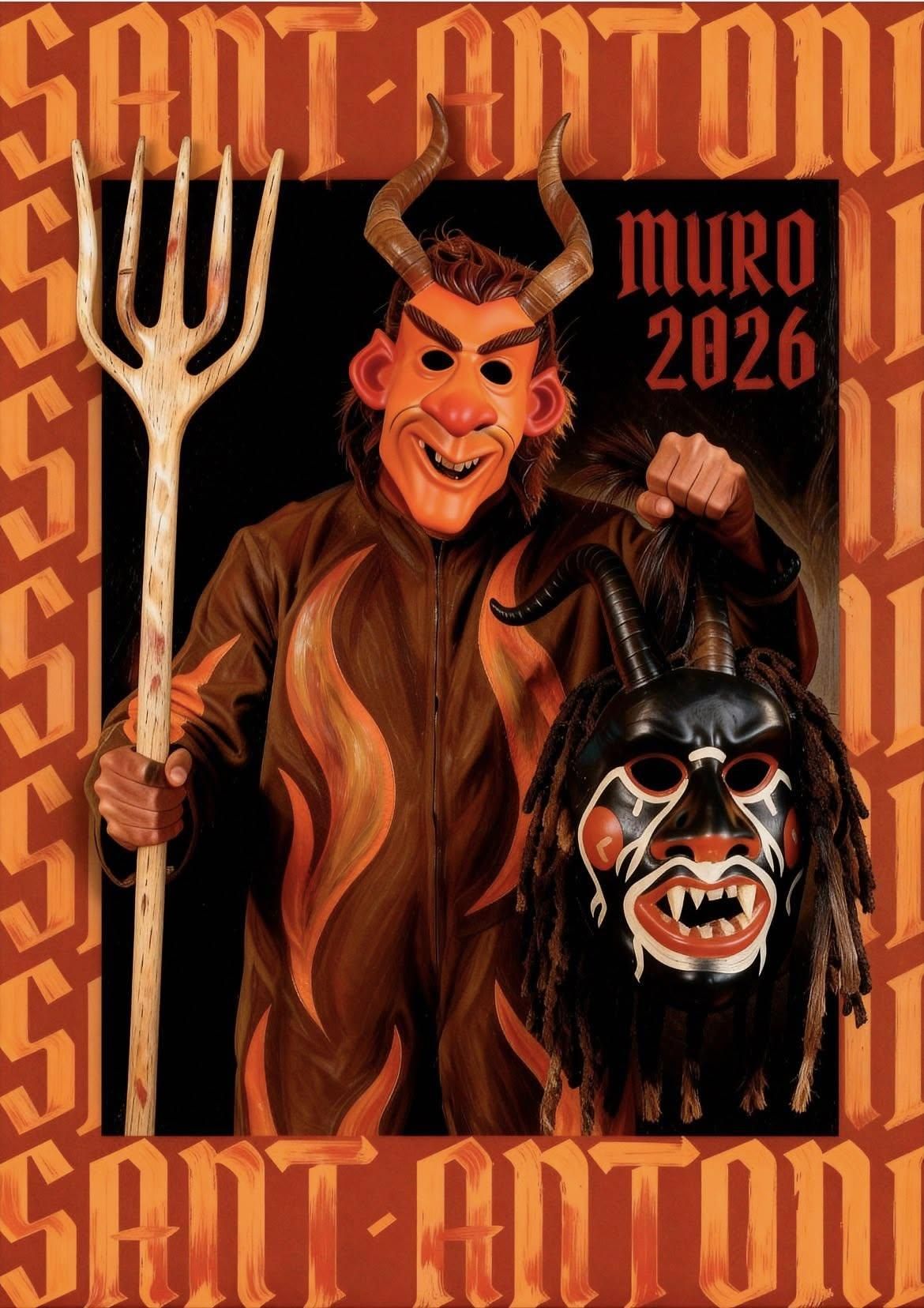 El polèmic cartell de Sant Antoni a Muro, creat per Marc Mallafré amb ajuda de la intel·ligència artificial