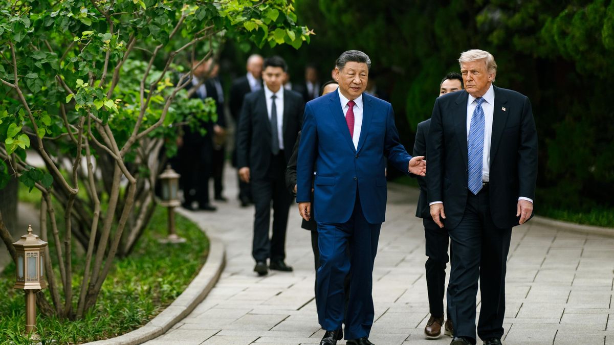 El presidente de los Estados Unidos, Donald J. Trump, junto al presidente chino, Xi Jinping, en Zhongnanhai.