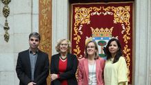 Jorge García Castaño, Manuela Carmena, Purificación Causapié y Érika Rodríguez.
