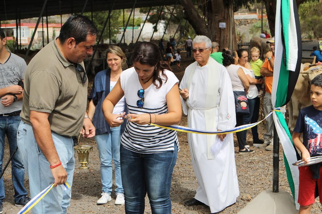 Un momento de acto de inauguración de la  XXIV edición de la Feria Insular de Ganado Autóctono de El Paso.