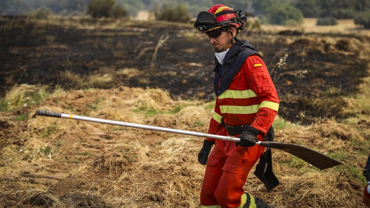Quema controlada en El Patriarca