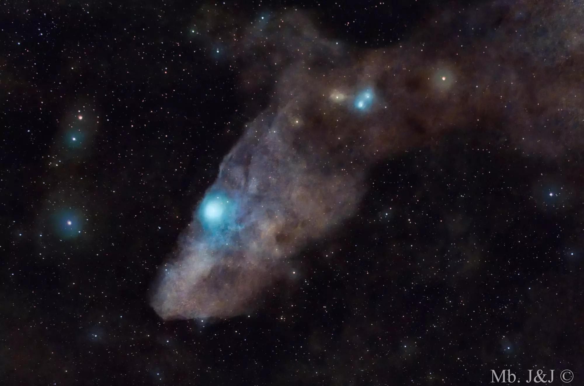 Esta imagen corresponde a IC 4592, más conocida por 'Cabeza de caballo Azul'. JOSÉ ORTEGA