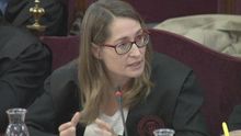 La abogada Marina Roig, durante el juicio