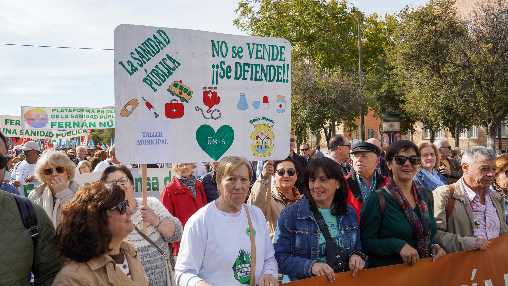 Manifestación en defensa de la sanidad pública