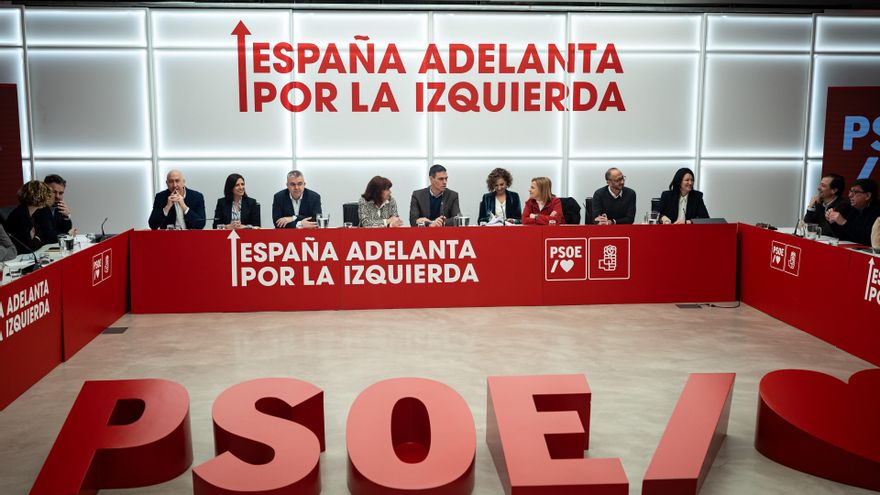 Archivo - Comisión Ejecutiva Federal del PSOE, en la sede del PSOE, a 10 de marzo de 2025, en Madrid (España).