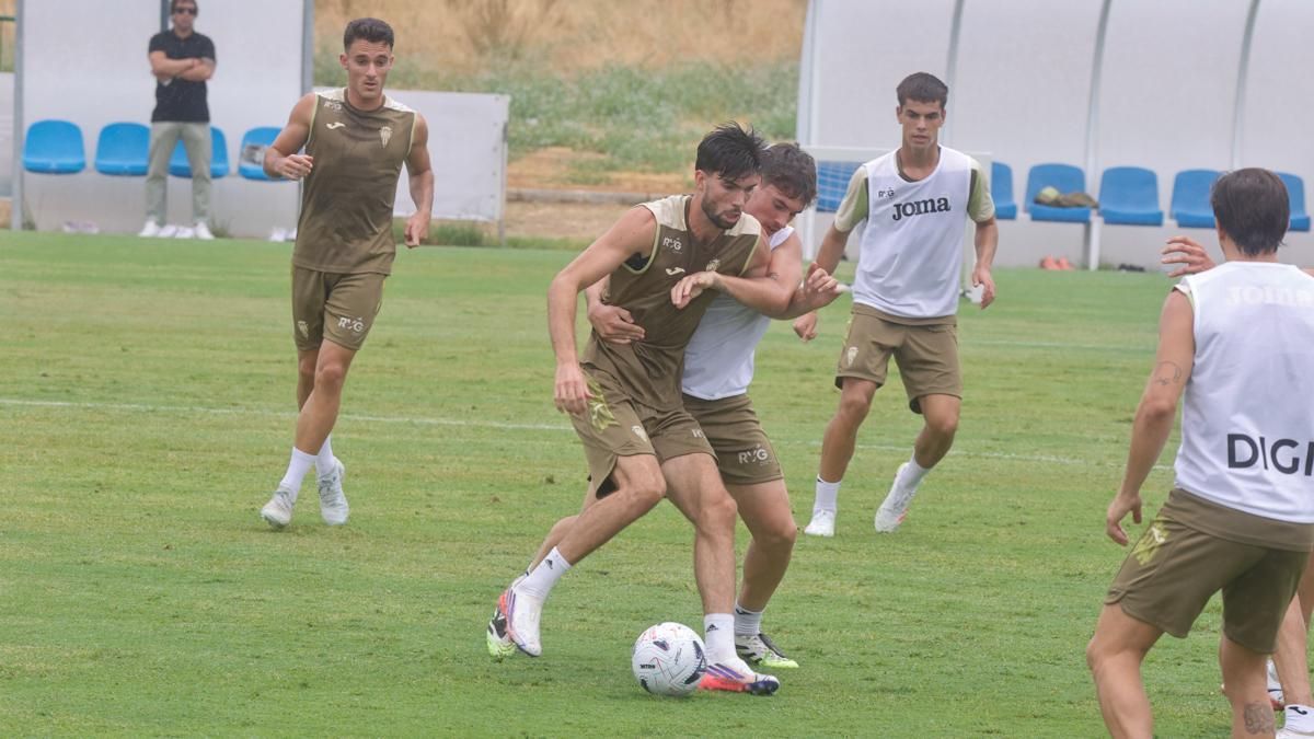 Theo Zidane en el entreno de este lunes