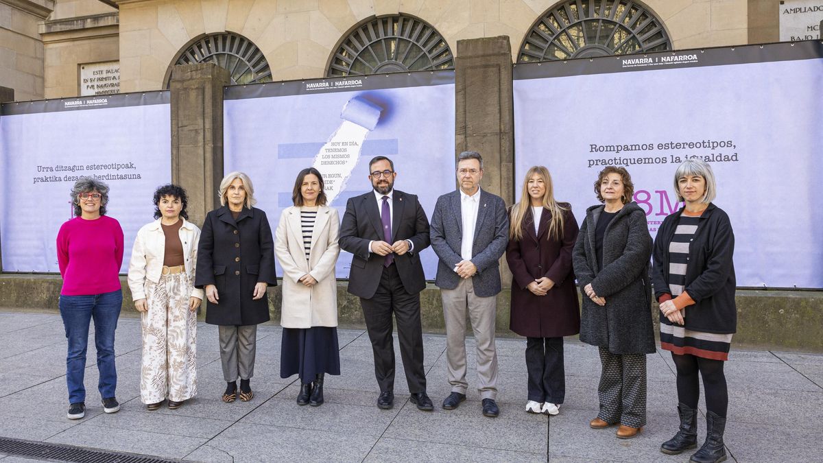 "Rompamos estereotipos, practiquemos la igualdad": el lema de la campaña del Gobierno de Navarra para el 8M