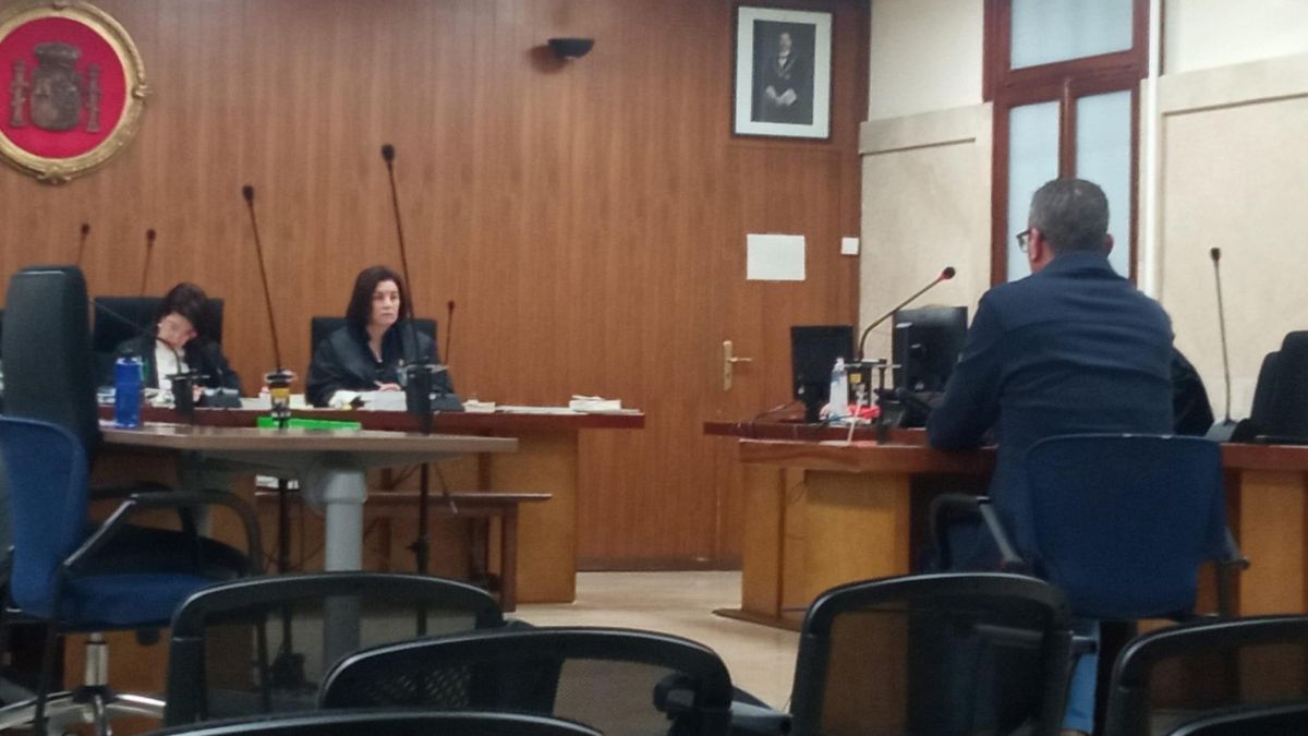 El condemnat, durant la vista oral