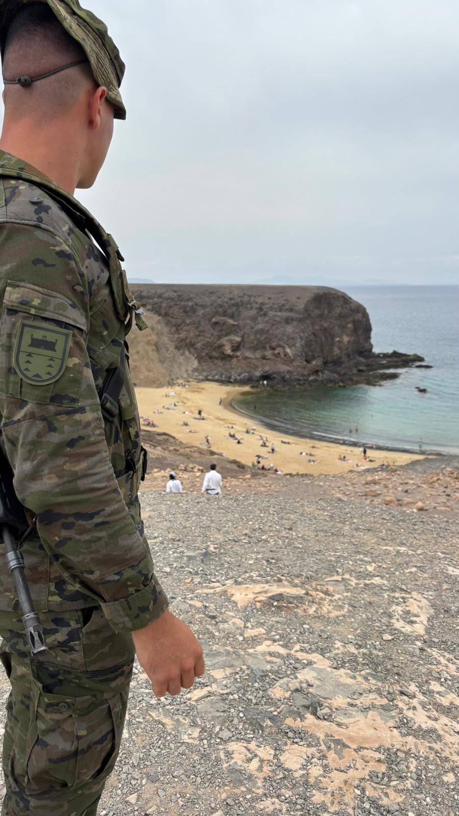 El Ejército de Tierra, de maniobras en Lanzarote.
