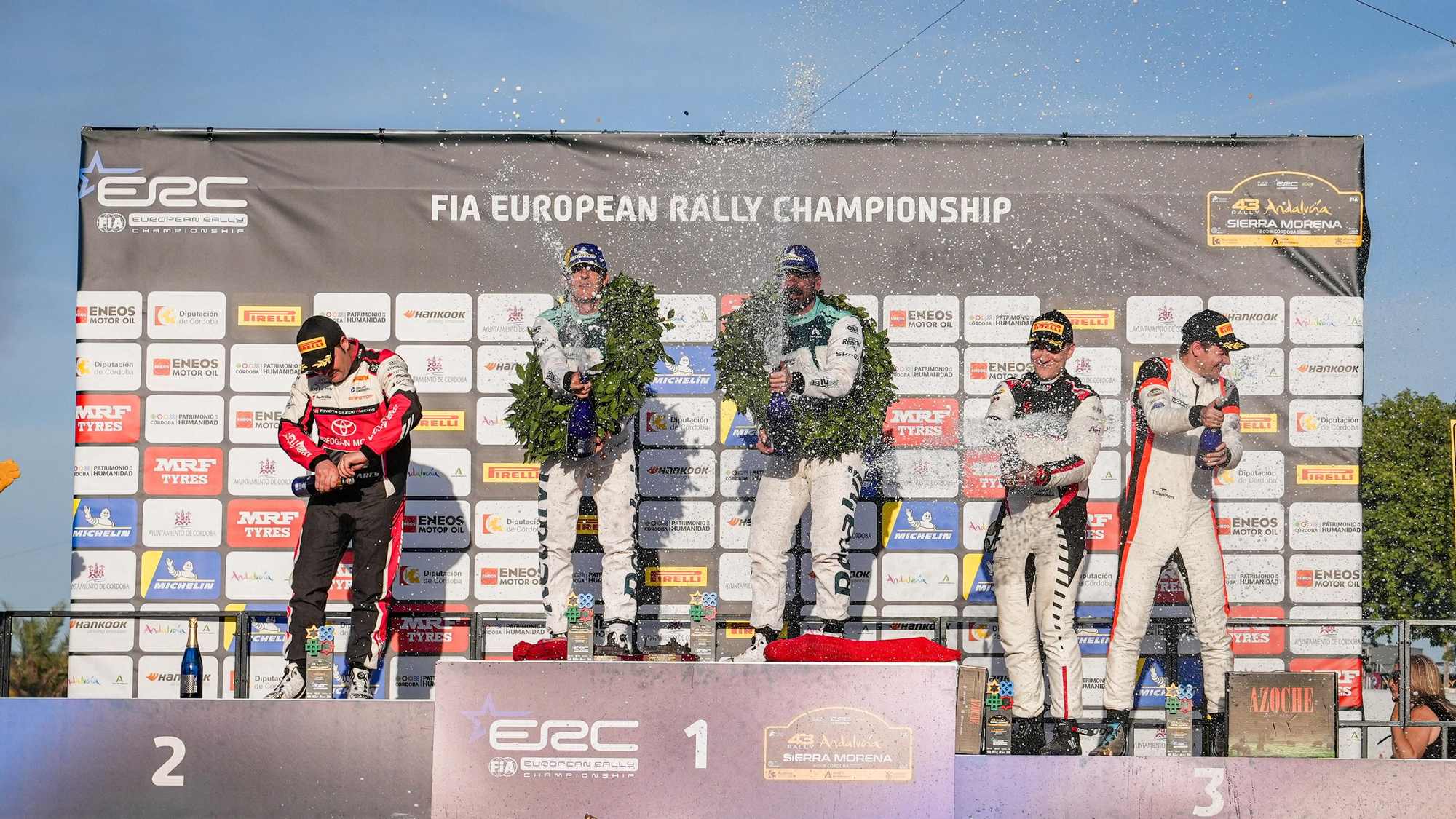 Entrega de premios y podio del Rally Sierra Morena