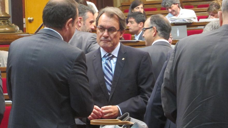 Artur Mas sobre la tercera vía: "Vía sólo hay una: la que aprobó este Parlamento"