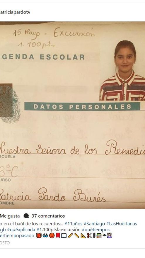 La publicación de Patricia Pardo en Instagram