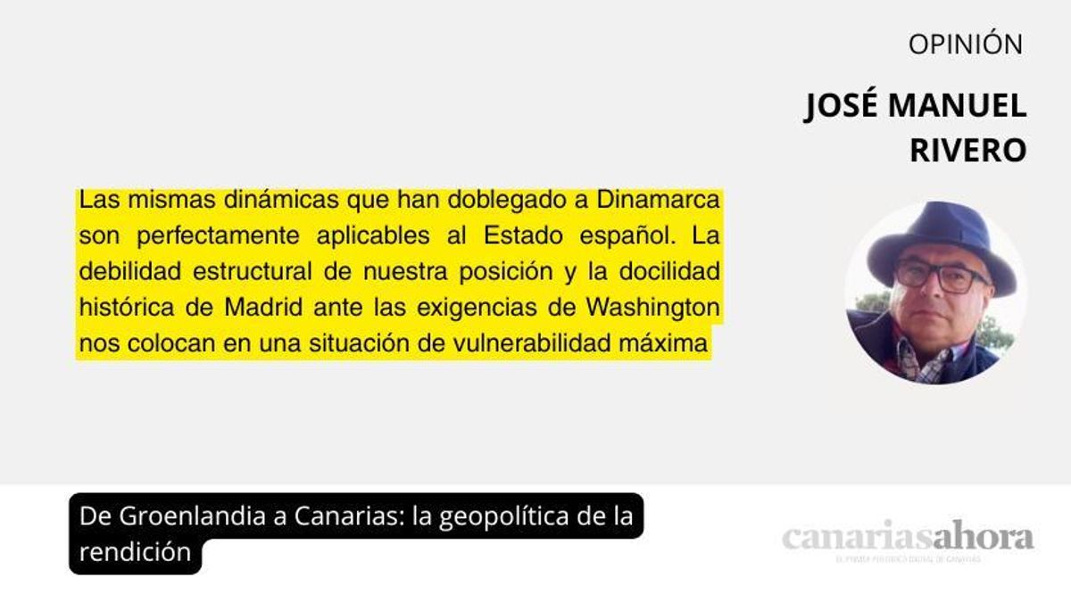 De Groenlandia a Canarias: la geopolítica de la rendición