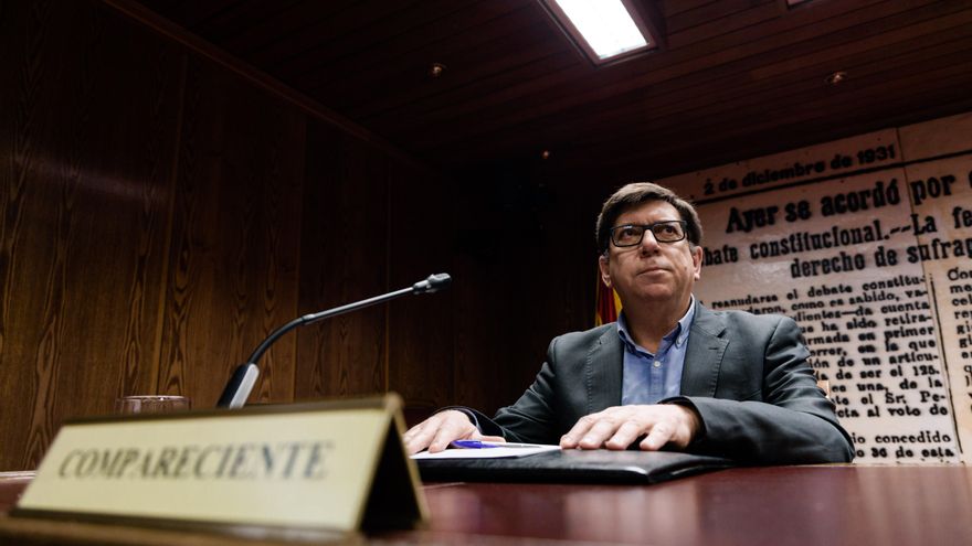 El exdirigente socialista Paco Salazar comparece durante la Comisión de Investigación del ‘caso Koldo’, en el Senado