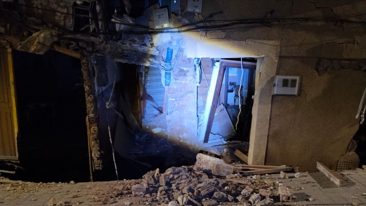 Instantes antes del colapso total en Cenicero