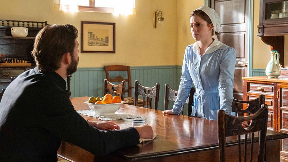 Samuel y María Fernández, en un capítulo de 'La Promesa'