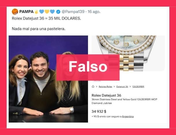 Una de las publicaciones que se hicieron virales pero que es falsa.