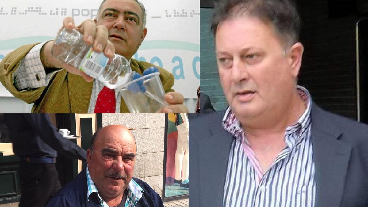 Arriba a la izquierda Juan Roselló, exconcejal del PP y Francisco Artacho, su cuñado, dos de los acusados. Abajo Nicolás Agudo, el gran perjudicado de la trama.
