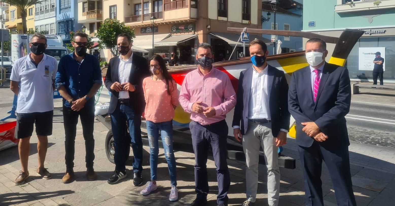 Acto de presentación de los barquillos.