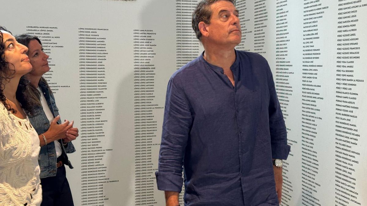El secretario xeral del PSdeG, José Ramón Gómez Besteiro, en la visita al edificio de O Vello Cárcere de Lugo, a 28 de agosto de 2025.