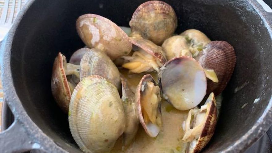 Almejas XL a la brasa