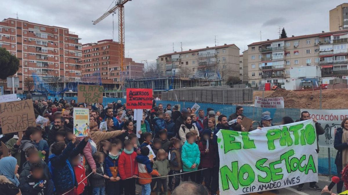 Manifestación vecinal del pasado mes de febrero
