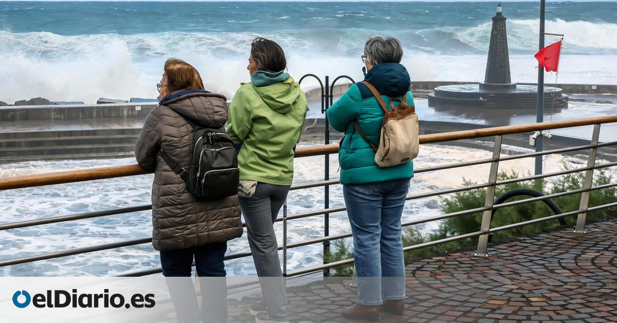 Nieve, viento, frío y oleaje activarán este lunes avisos en 14 comunidades, entre ellas Canarias