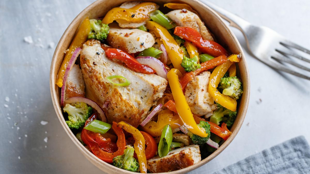 Pollo con verduras