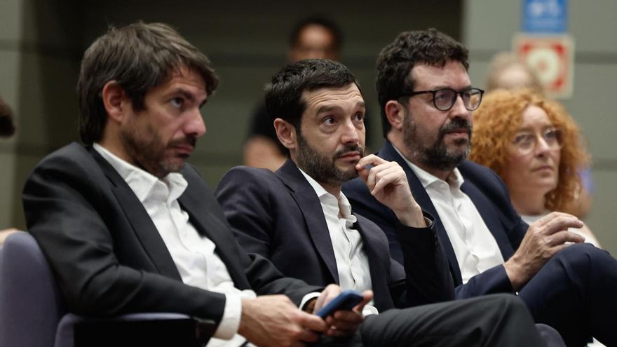 Los ministros de Cultura, Ernest Urtasun, y de Derechos Sociales, Pablo Bustinduy