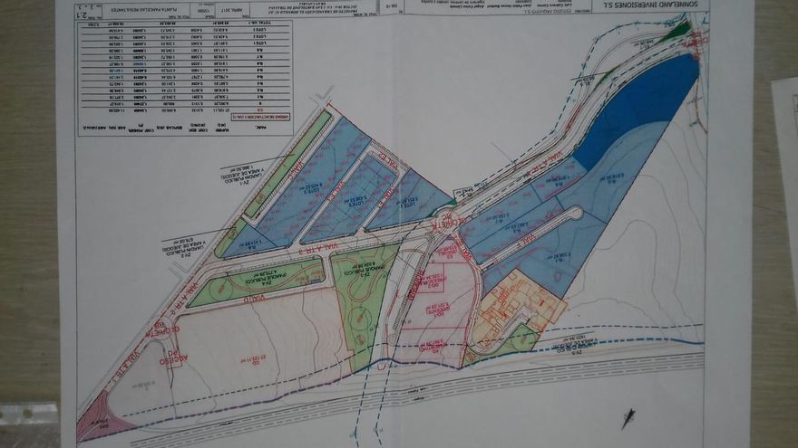Plano del Plan Parcial de El Hornillo